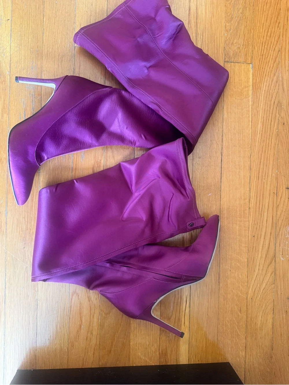 Sam Edelman Plum Over-the-Knee Pointed-Toe Stiletto Boots